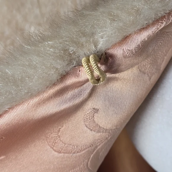 Vtg 50s 60s Regina Glenara Glenoit Faux Mink Fur Cape Tan Brown Luxury Old Money - Picture 4 of 12